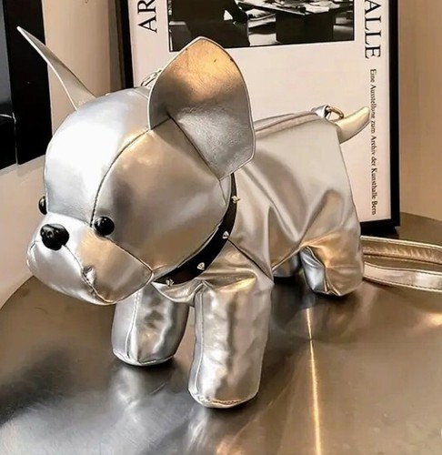 Borsa bulldog argento - borsa,