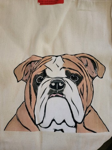 Ritratto bulldog illustrato - bulldog,